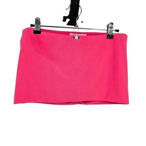 New Pink Hot Pink Skort Micro Mini‎ Skirt Shorts Rose Detail Y2k Womens Medium
